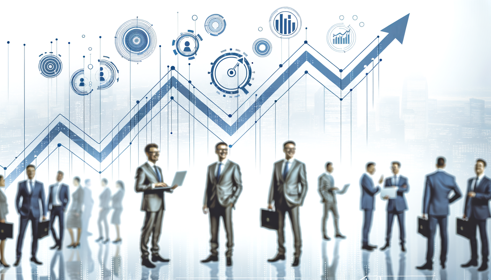 Automation success stories visualization showing business transformation and operational excellence metrics